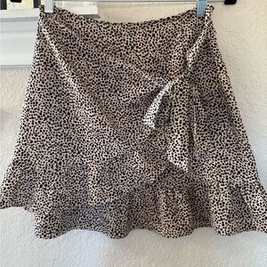 Leopard Wrap Skirt